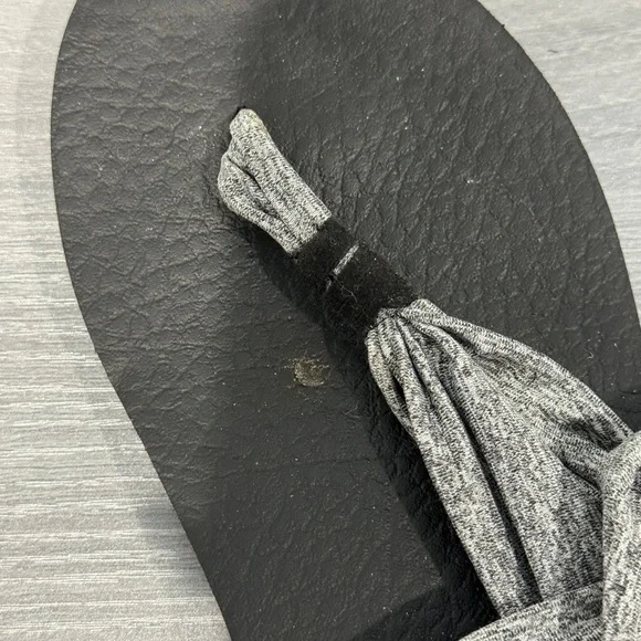 Skechers Yoga Foam Gray Thong Cloth Women’s Sandals (Size 7) - Picture 5 of 7